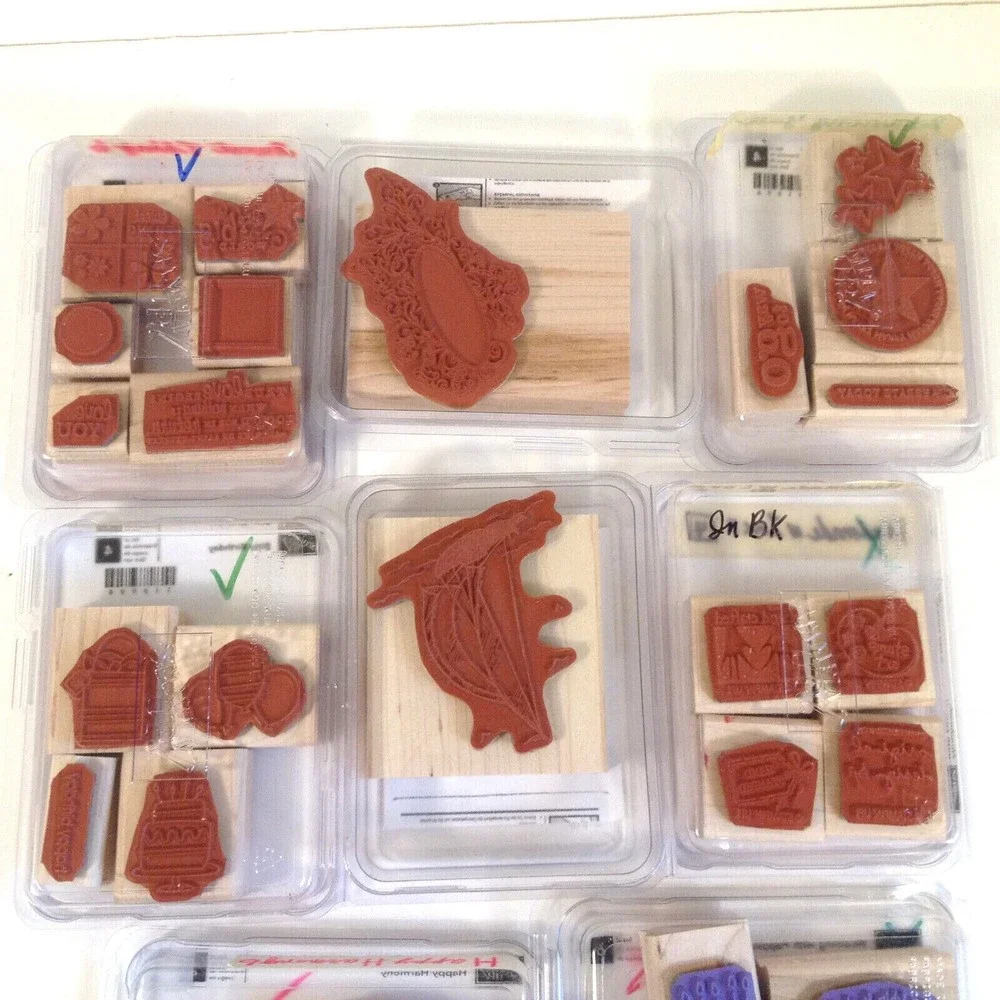 Stampin’ Up! 8 Complete Sets Happy Harmony Blooming With Happiness Sail Away ++